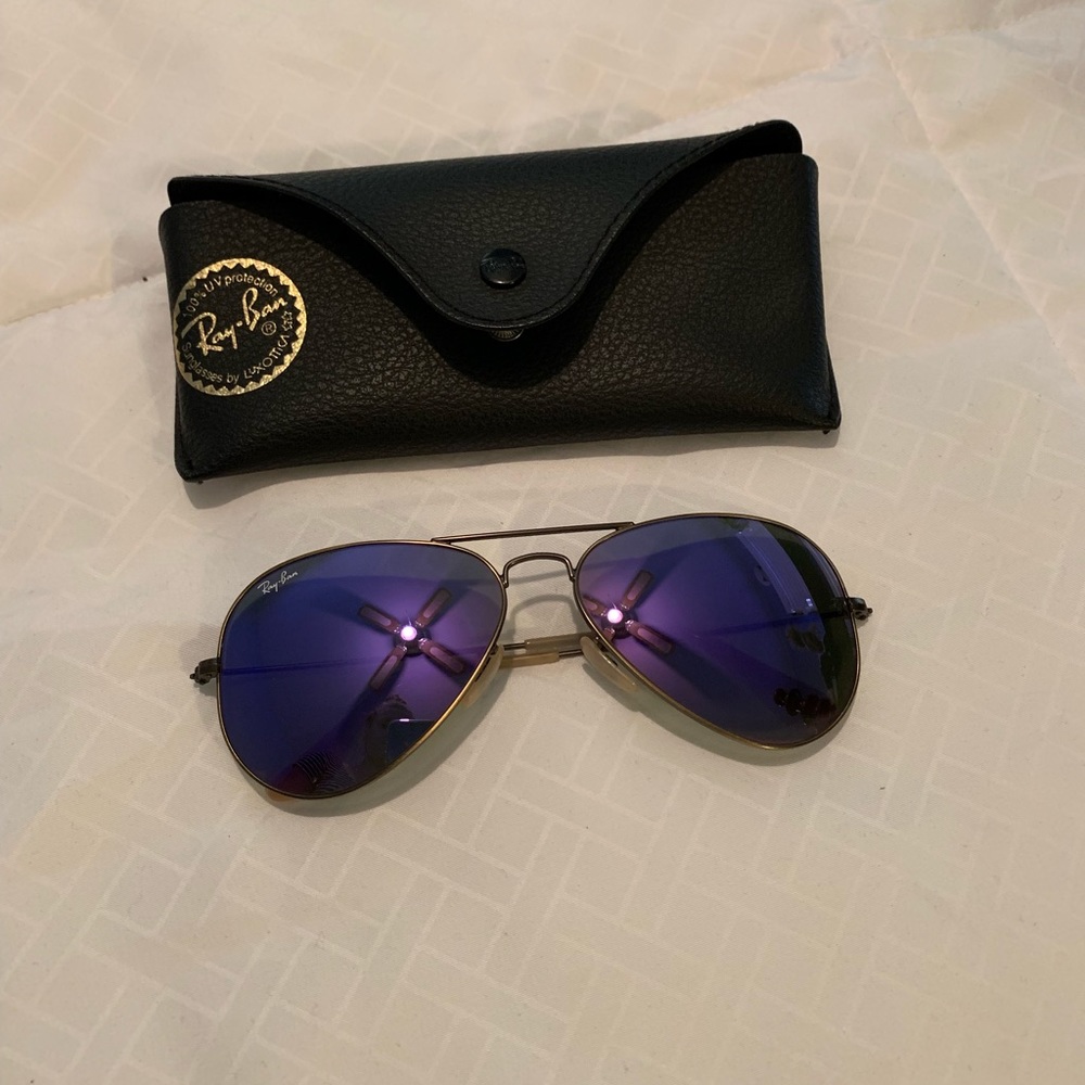 Ray-ban Purple Mirror Aviators